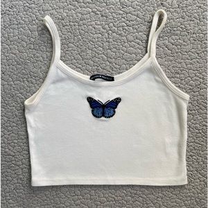 Brandy Melville butterfly tank top